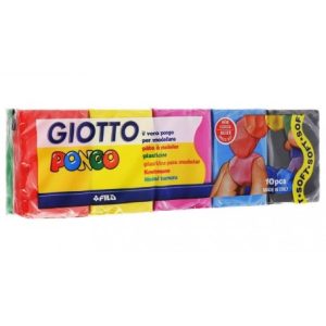 Plasticina 10x50g Giotto PatPlume Cores Sort.