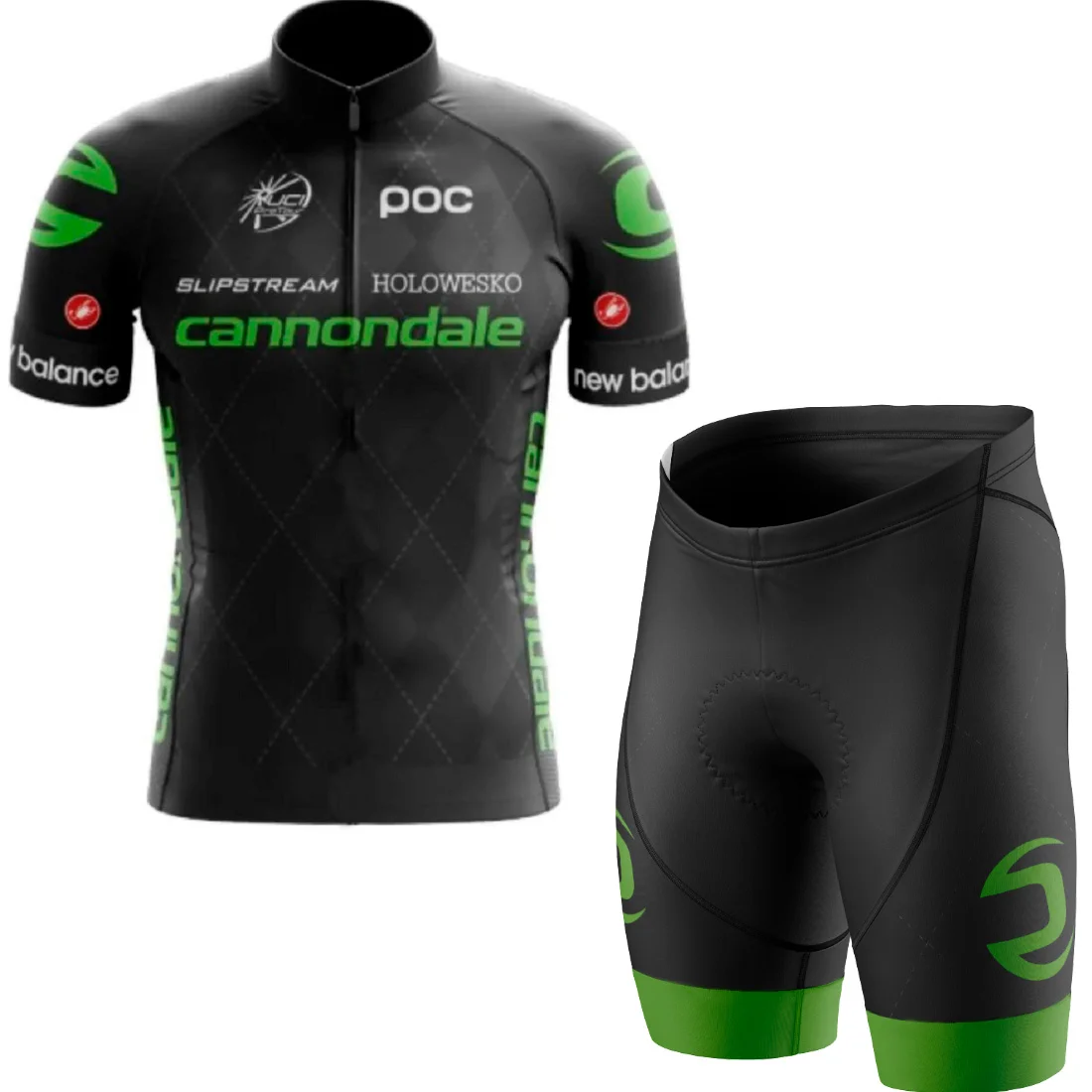 Conjunto Camisa Bike Cannondale Manga Curta E Bermuda Forro Gel 3D