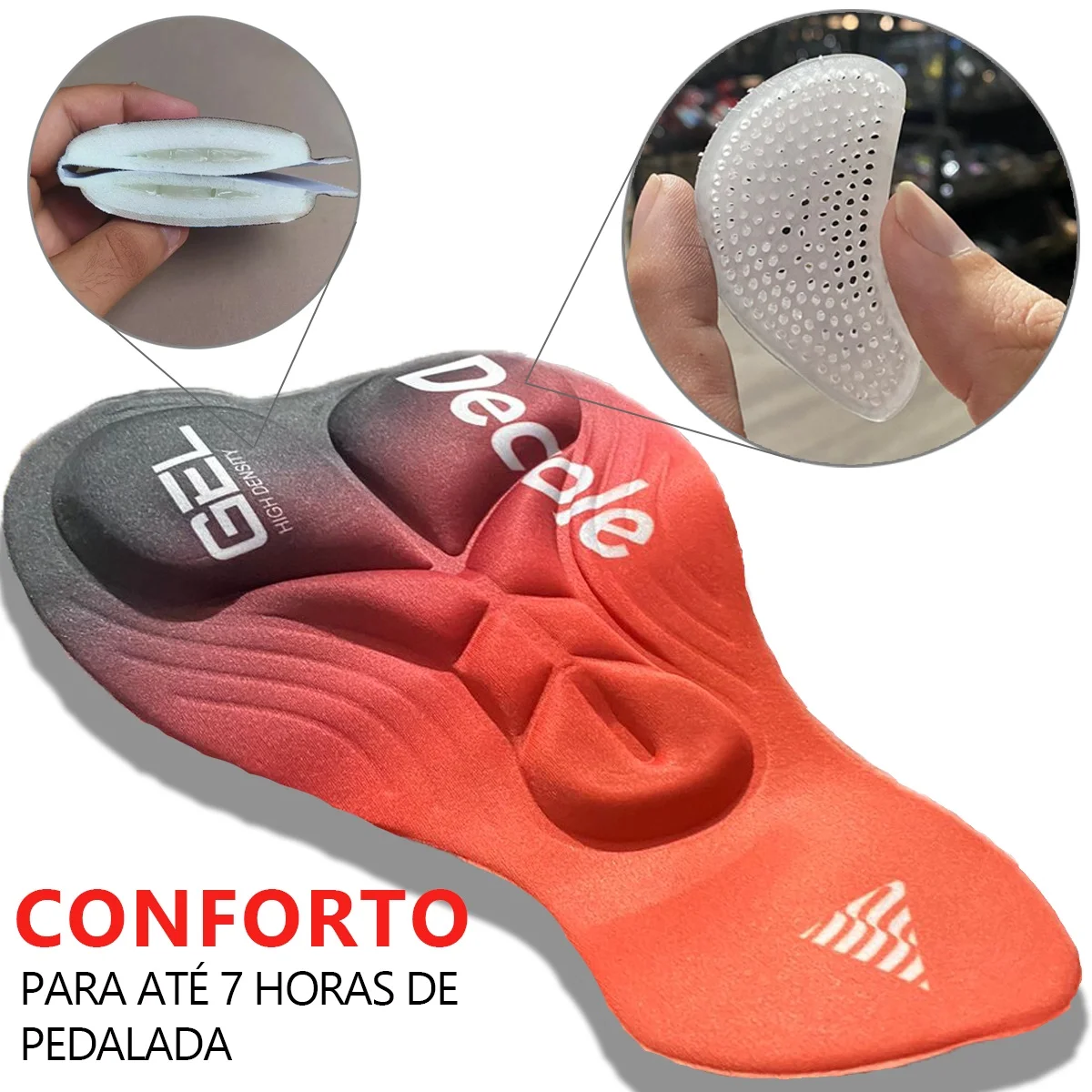 Kit Bretelle Forro Gel Ciclismo Camiseta Brasil Dry Fit Mtb - Image 6