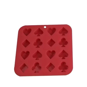 Forma De Silicone Naipes De Baralho Para Confeitaria Biscuit