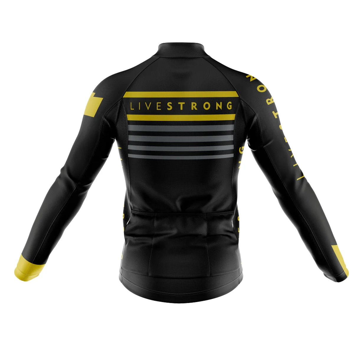 Kit Livestrong Faixas Gel Camisa Longa Ciclismo Livstrong Listra Dryfit Bike - Image 3