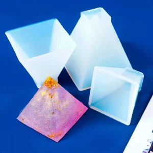 Molde De Silicone Formato Orgonite Piramide Pequeno