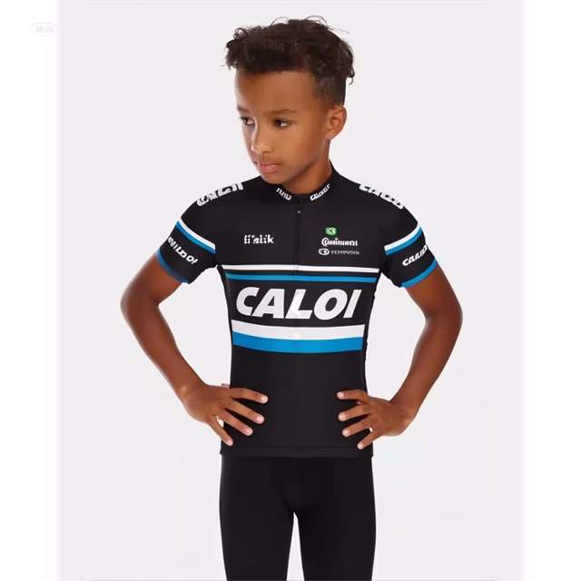 Camisa Ciclismo Infantil Caloi Manga Curta Dryfit