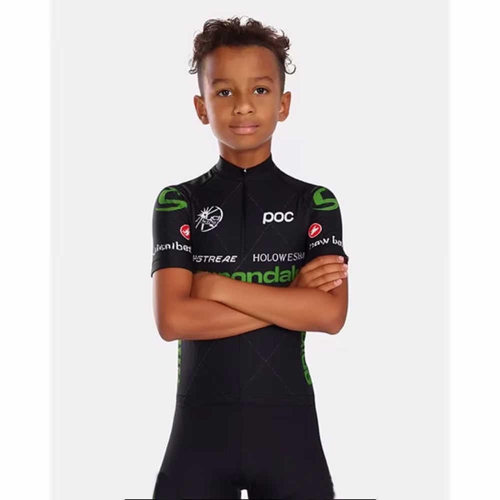 Camisa Ciclismo Infantil Criança Cannondale Manga Curta Dryfit