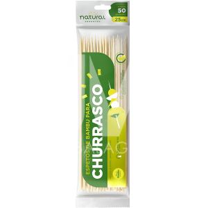 Espetinho Natural Bambu 25cm