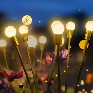 Luzes Solares De Jardim Em Forma De Vagalume