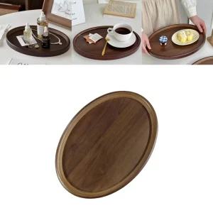 Prato Raso De Bambu Oval Petisqueira Tábua De Frios E Lanches