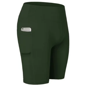 Bermuda Fitness Bolso Lateral Verde Academia Dry Cintura Média Unissex