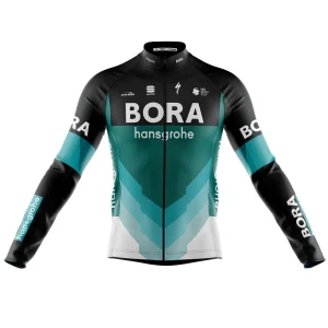 Camisa Ciclismo Bora Manga Longa Zíper Full Fitness Dry Fit Decole