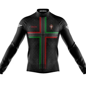 Camisa Ciclismo Portugal Manga Longa Proteção Uv Decole