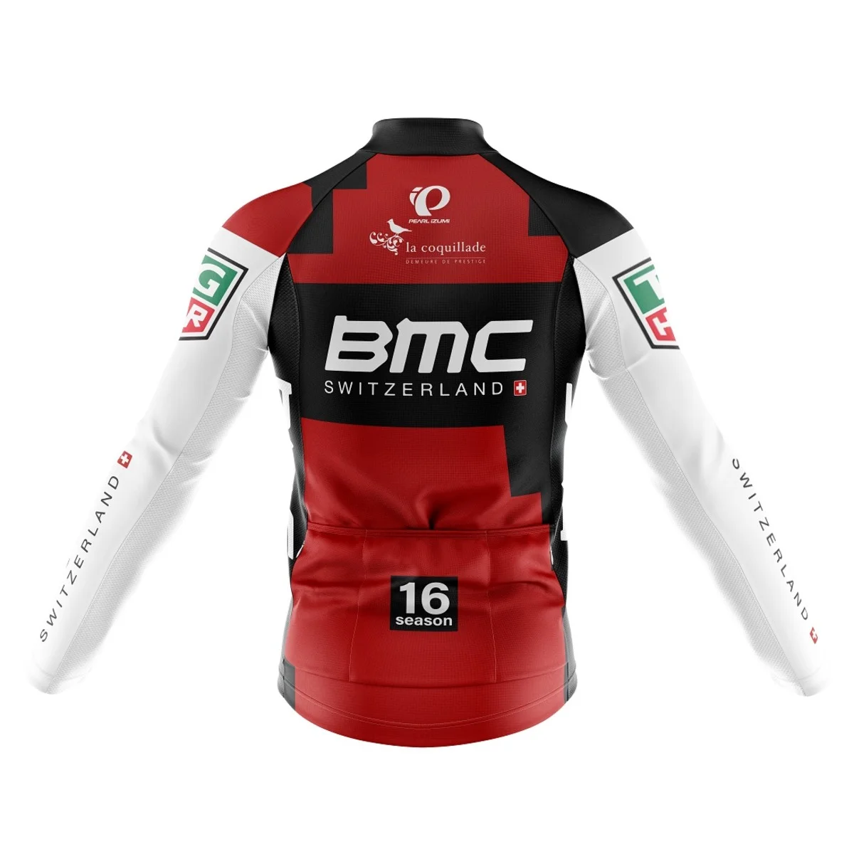 Camisa Ciclismo BMC Manga Longa Zíper Full Fitness Dry Fit Decole - Image 3